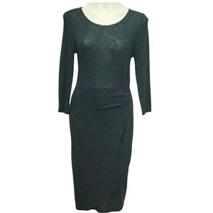 Emerald Green Fitted Midi Dress Women's Size Small